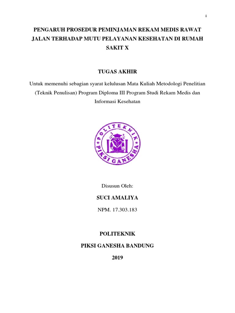 Tugas Akhir Bab 1 Dan 2