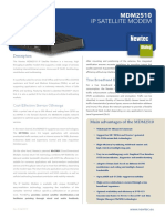 Newtec MDM2510 IP Satellite Modem Datasheet