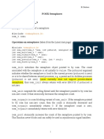 POSIX Semaphores A Variable of Type Sem - T