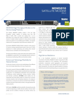 Newtec MDM5010 Satellite Modem Datasheet