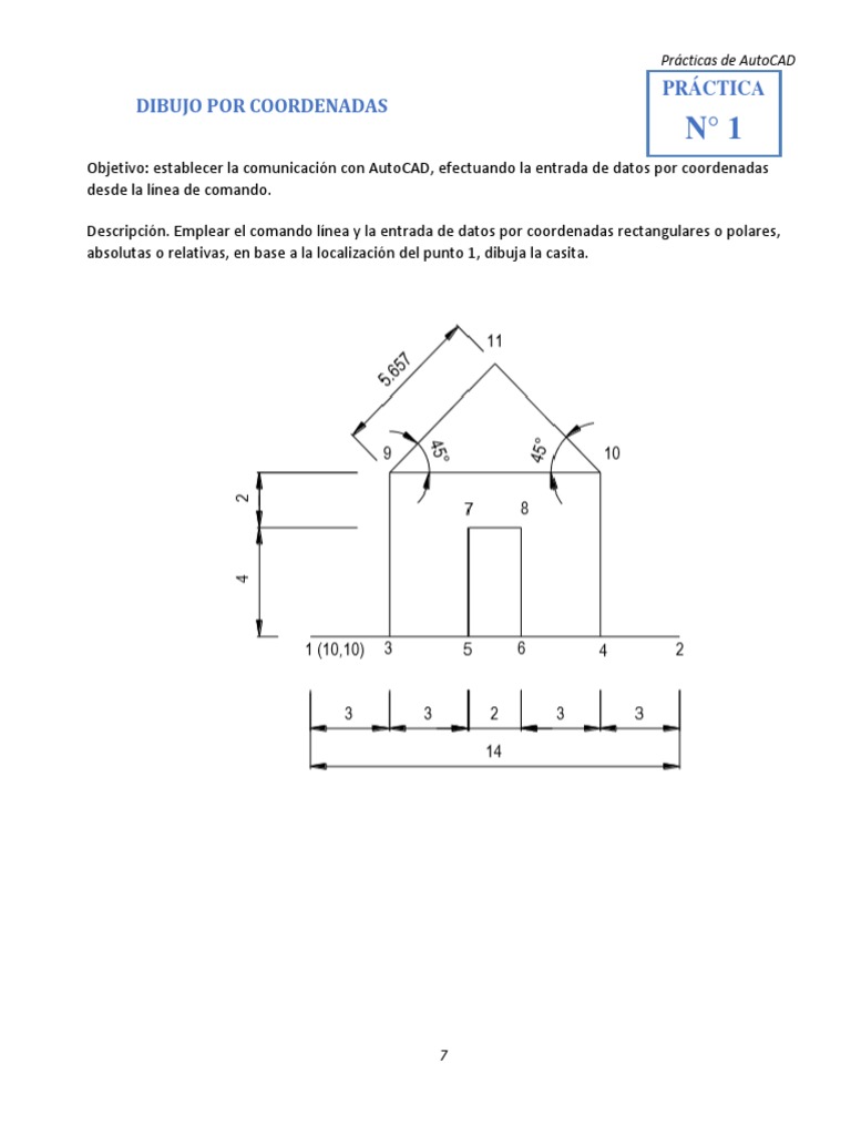 Dibujo por Coordenadas en AutoCAD | PDF | Informática | Informática y ...