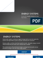 Energy Systems: So We All Thought Energy Just Came From Food