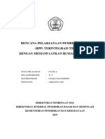 Rencana Pelaksanaan Pembelajaran (RPP) Terintegrasi Tik Dengan Memanfaatkan Rumah Belajar