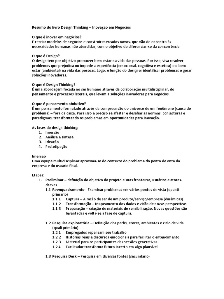 Design Thinking | PDF | Design Thinking | Ciência cognitiva