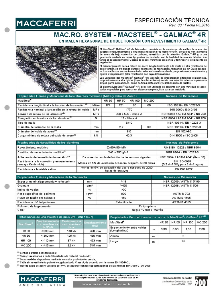 TDS BR Mac - Ro MacSteel 8x10-2.7mm G4R RevMarSP | PDF | Acero ...