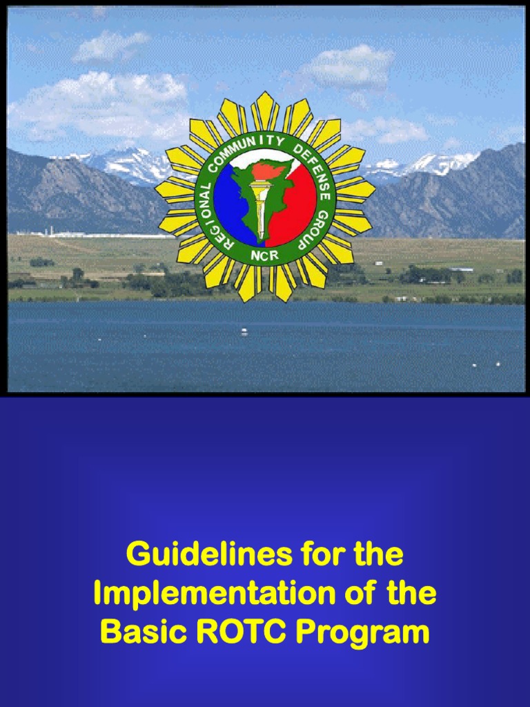 ROTC Program Implementation Guidelines | PDF | Reserve Officers ...