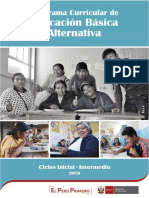 Programa Curricular de Educación Básica Alternativa