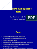 Understanding Diagnostic Tests: Sensitivity, Specificity, Likelihood Ratios