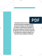 Documento Técnico Con Los Contenidos de Direccionamiento Pedagógico para La Promoción de Hábitos de Vida Saludable PDF