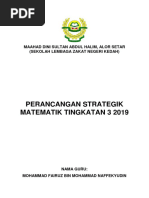 Pelan Strategik Sains Tingkatan 3 2019