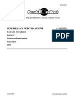 Peperiksaan Percubaan SPM 1119/2 (PP) : Bahasa Inggeris Kertas 2 Peraturan Pemarkahan September 2015