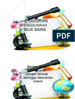 Peraturan Penggunaan Bilik Sains