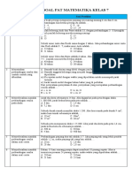 Prediksi Soal Pat Matematika Kelas 7hitam