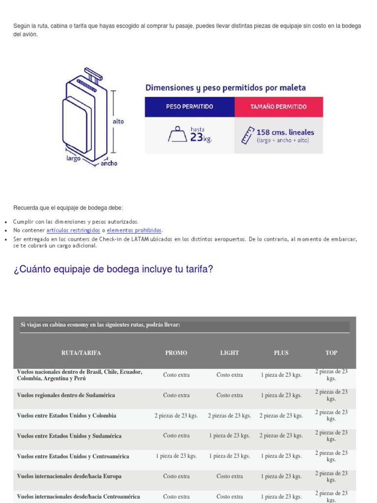 Equyipaje Latam | Aeropuerto | aerolíneas