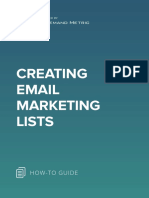 ANA Creating Email Marketing Lists