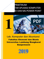 Modul 1. Praktikum Aplikasi Komputer - Ms-Word MS-Power Point