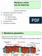 Membrana Celular y Transporte Celular PDF