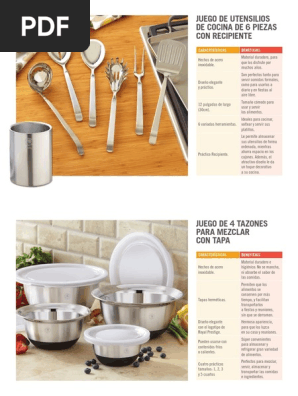 Programa 4 Citas en 14 Días LT0025 | PDF | Cocina | Cuchillo