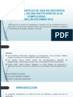 Practica y Estilos de Vida en Gestantes Atendidas