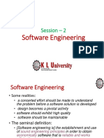 Software Engineering: Session - 2