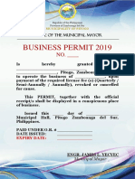 Business Permit FORM