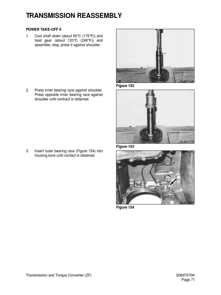 Assembly of a Transmission Power TakeOff Unit PDF Bearing