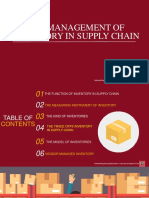 Supply Chain and Management