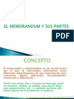 Diapositiva 16 El Memorandum y Sus Partes