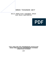 Laporan Tahunan Balitjestro 2017