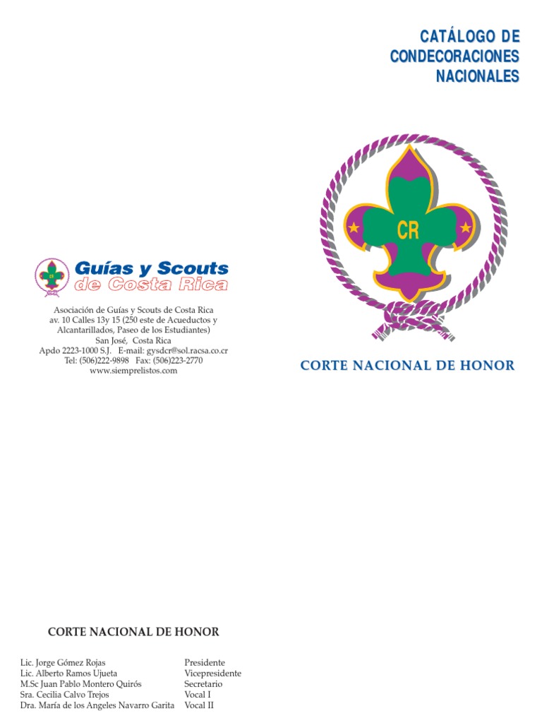 Manual de Condecoraciones | PDF | Exploración | Costa Rica, image size:768x1024