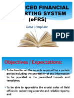 Enhanced Financial Reporting System (eFRS) : GAM Compliant