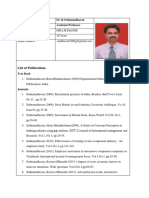 List of Publications: Dr. R.Sethumadhavan Assistant Professor