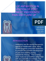 Role of Antibiotics in Prevention of Post Treatment Flare Up