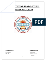 Internation Trade-A Study of India and China