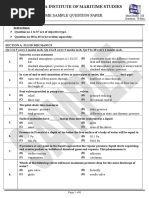 Gme sample question paper