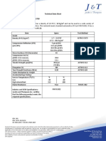 Technical Data Sheet Foam - EVA / Polyethylene - 2720: REV. 009 REV. DATE: 09/30/18 ISO 9001:2015 - ISO/IEC 17025:2017