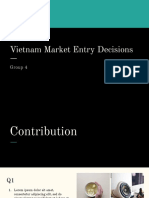 Vietnam Market Entry Decisions: Group 4