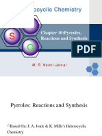 Heterocyclic Chemistry: Chapter 10:pyrroles, Reactions and Synthesis