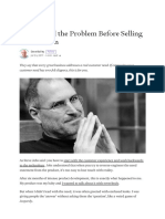 How To Sell The Problem Before Selling The Solution PDF