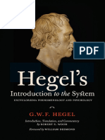 Hegel's Introduction To The System Encyclopaedia Phenomenology and Psychology