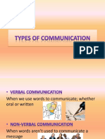 types of communication