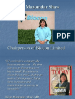 Kiran Mazumdar Shaw: Chairperson of Biocon Limited