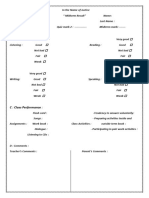 B: Class Skills Scores