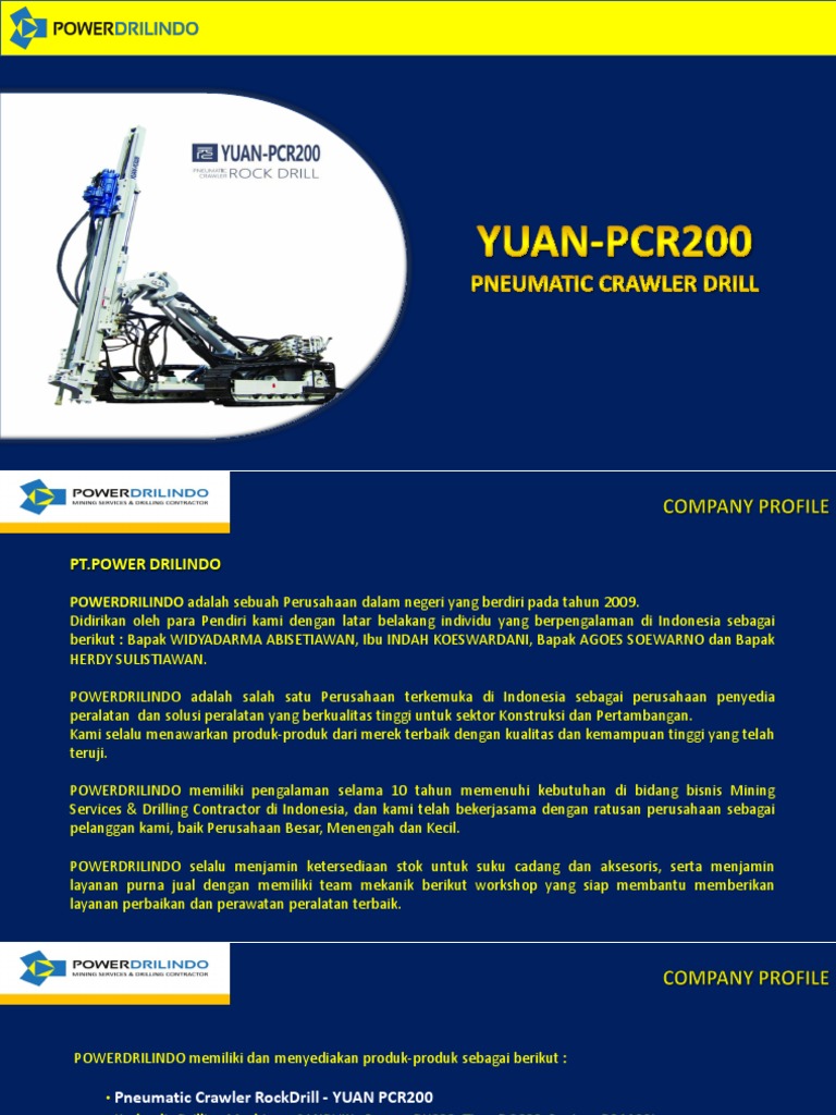 Profil Perusahaan Power Drilindo | PDF | Teknologi & Rekayasa