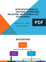 Comparative Effectiveness of Genistein Aglycone, Alendronate, Raloxifene, and Estradiol For Osteoporosis