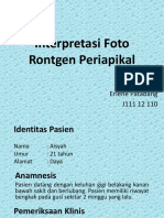 Interpretasi Foto Rontgen Periapikal