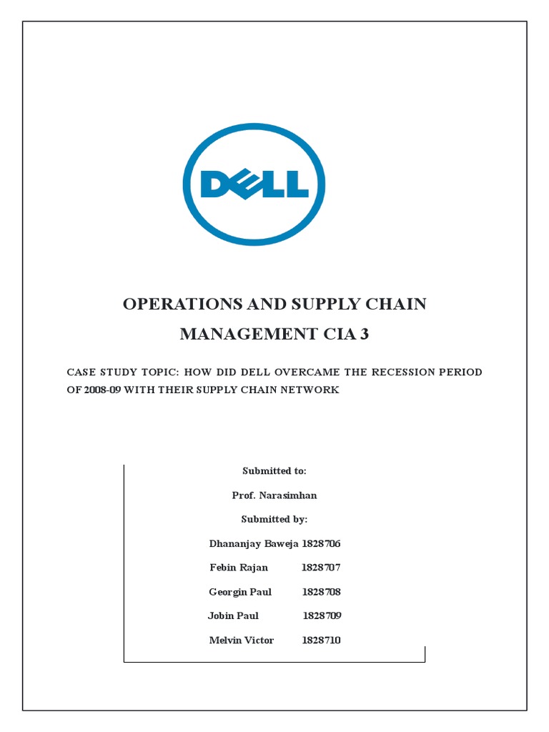 Dell Case Study | PDF | Dell | Inventory
