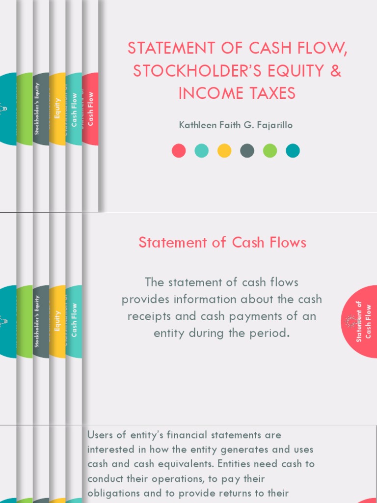 Statement of Cash Flow PDF Equity (Finance) Retained Earnings