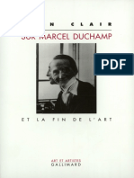 Sur Marcel Duchamp Et La Fin de Lart
