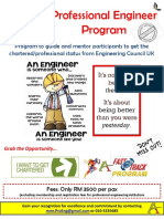 Professional Engineer Program 2019 Flyers